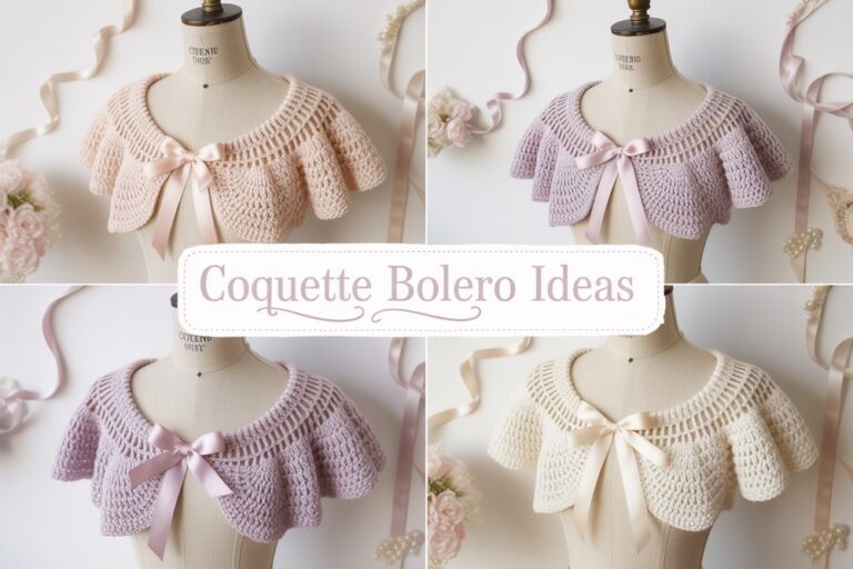 12 Crochet Coquette Lace Bolero Ideas